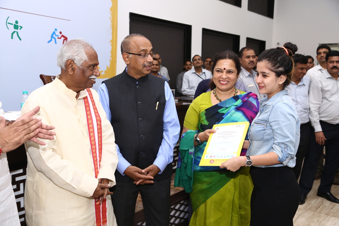 ESIC recruits 135 sports persons from different field of Sports.